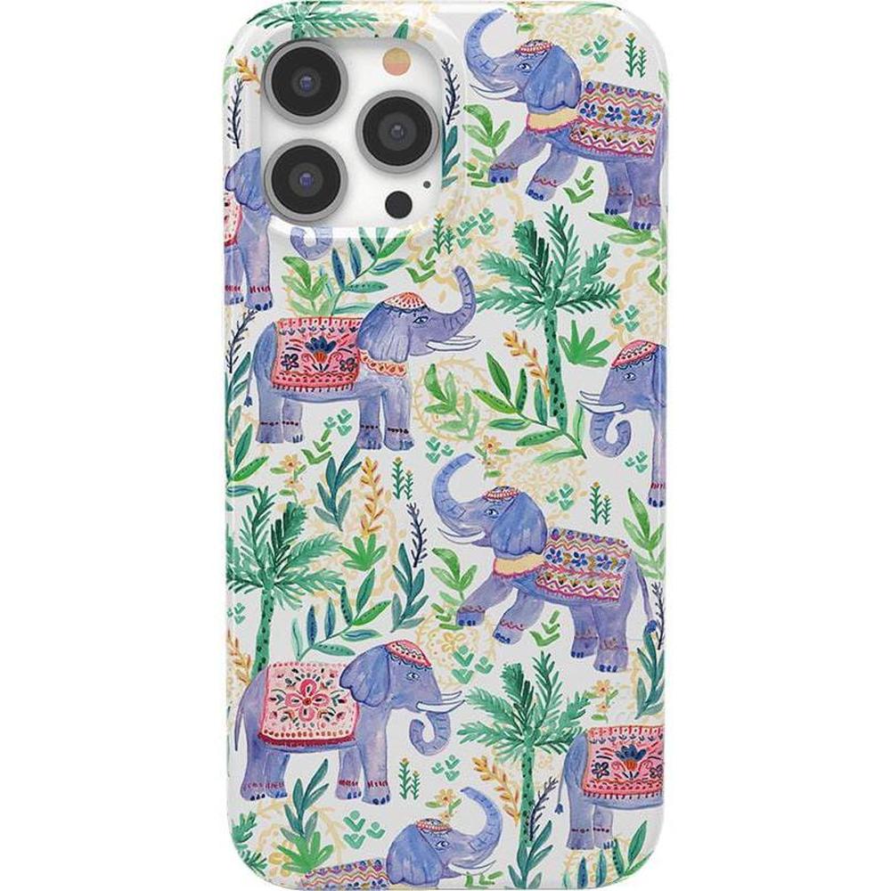 Pastel Gardens | Watercolor Elephant Floral Case iPhone Case get.casely Classic + MagSafe® iPhone 13 Pro Max 