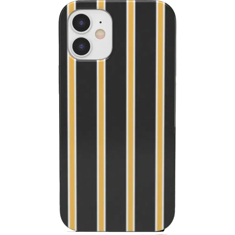 Fine Lines | Mustard Yellow Pinstripe iPhone Case