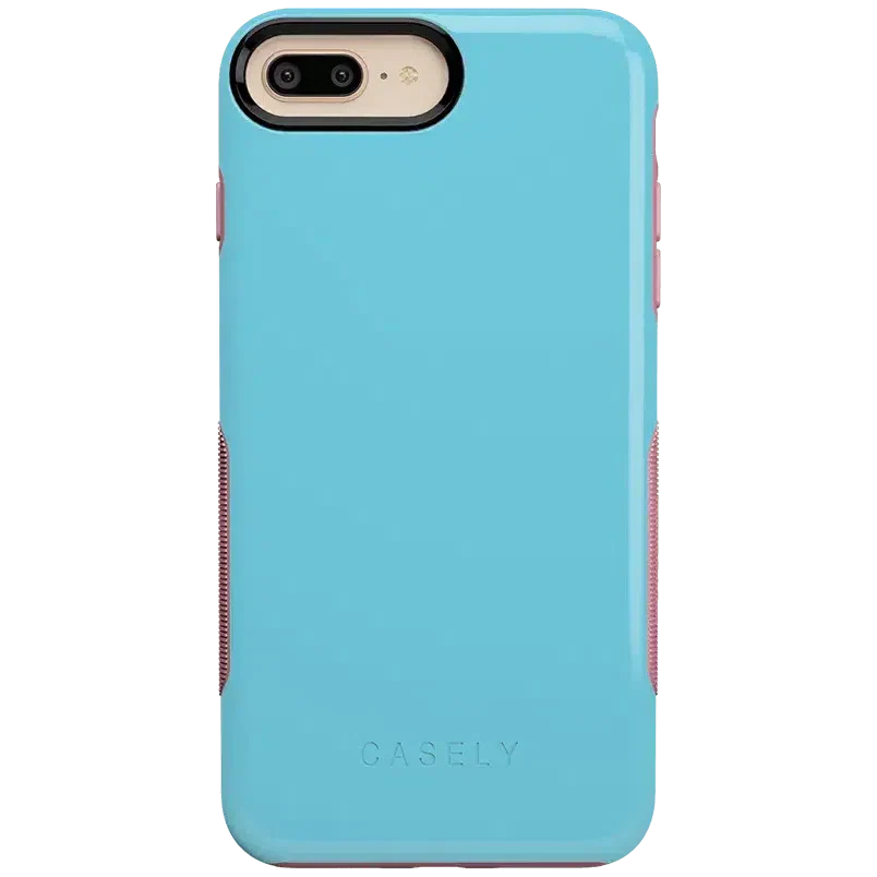 Cotton Candy Electric Blue on Pink | Ultra-Protective Bold Case iPhone Case get.casely Bold iPhone 6/7/8 Plus 
