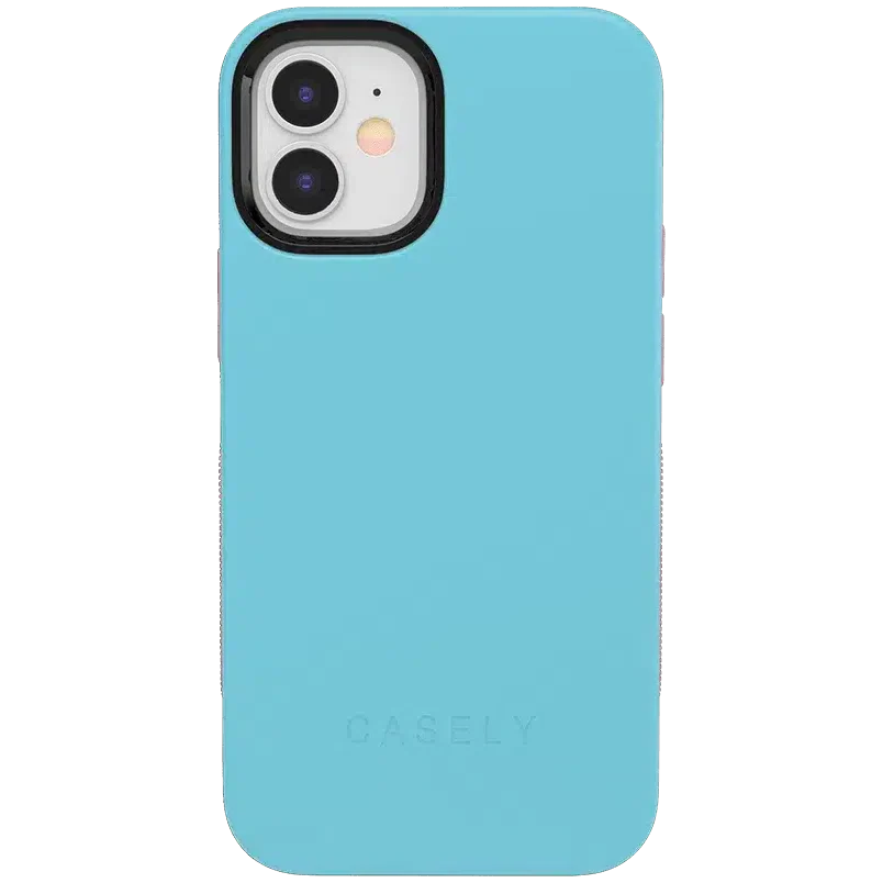 Cotton Candy Electric Blue on Pink | Ultra-Protective Bold Case iPhone Case get.casely Bold iPhone 12 Mini 