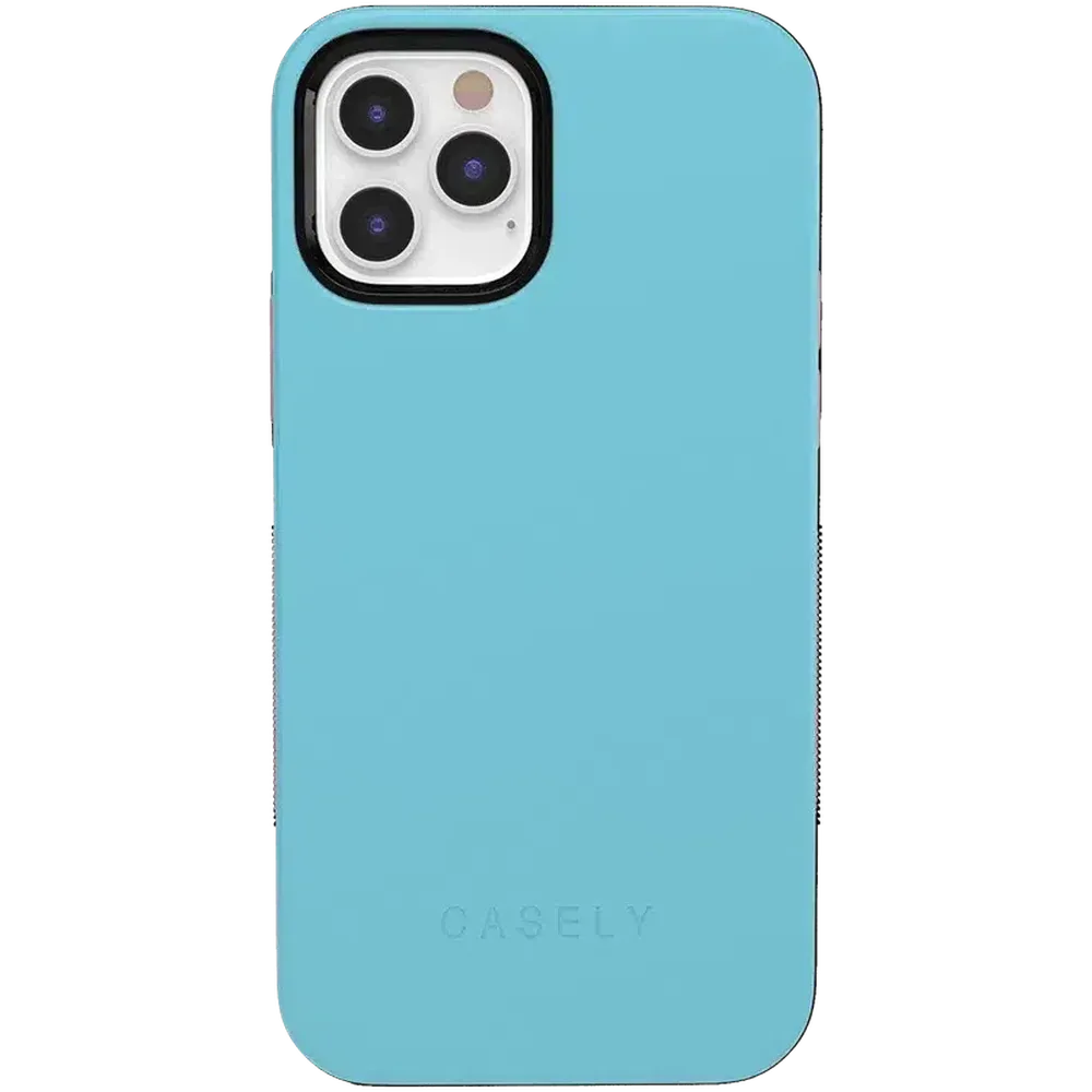 Cotton Candy Electric Blue on Pink | Ultra-Protective Bold Case iPhone Case get.casely Bold iPhone 12 Pro Max 