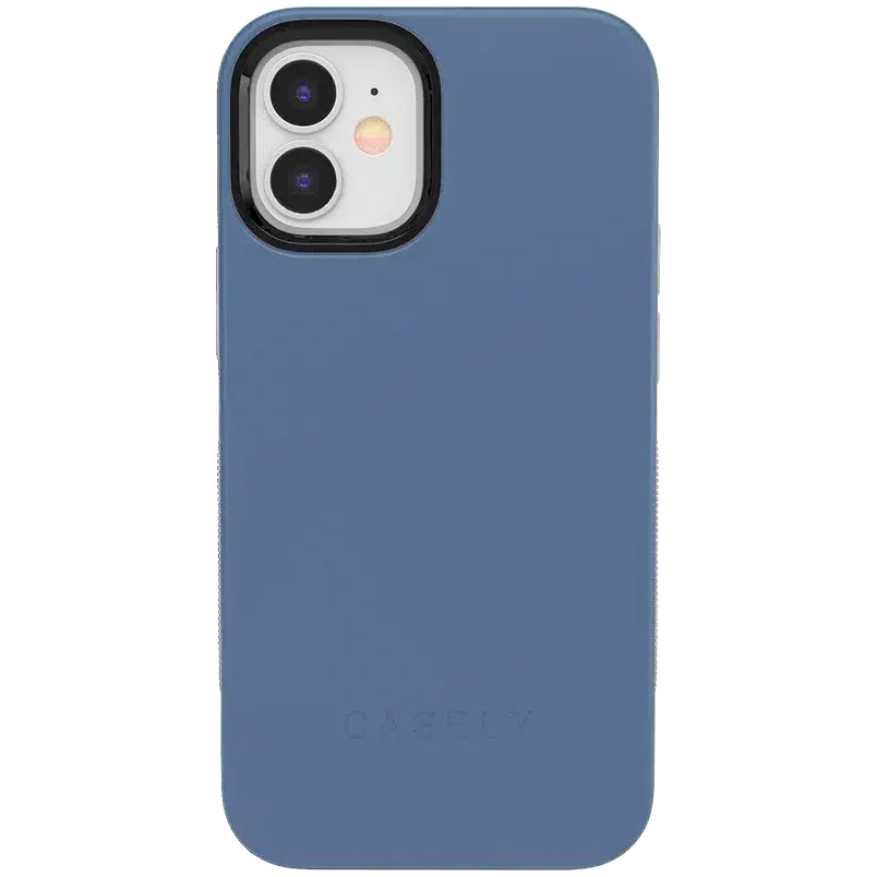 Steel Blue on Nude | Ultra-Protective Bold Case iPhone Case get.casely Bold iPhone 12 Mini 