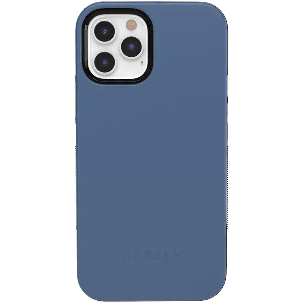 Steel Blue on Nude | Ultra-Protective Bold Case iPhone Case get.casely Bold iPhone 12 Pro Max 