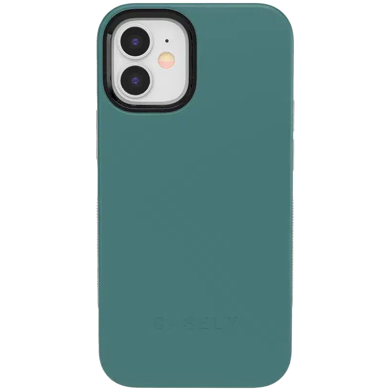 Deep Teal on Nude | Ultra-Protective Bold Case iPhone Case get.casely Bold iPhone 12 