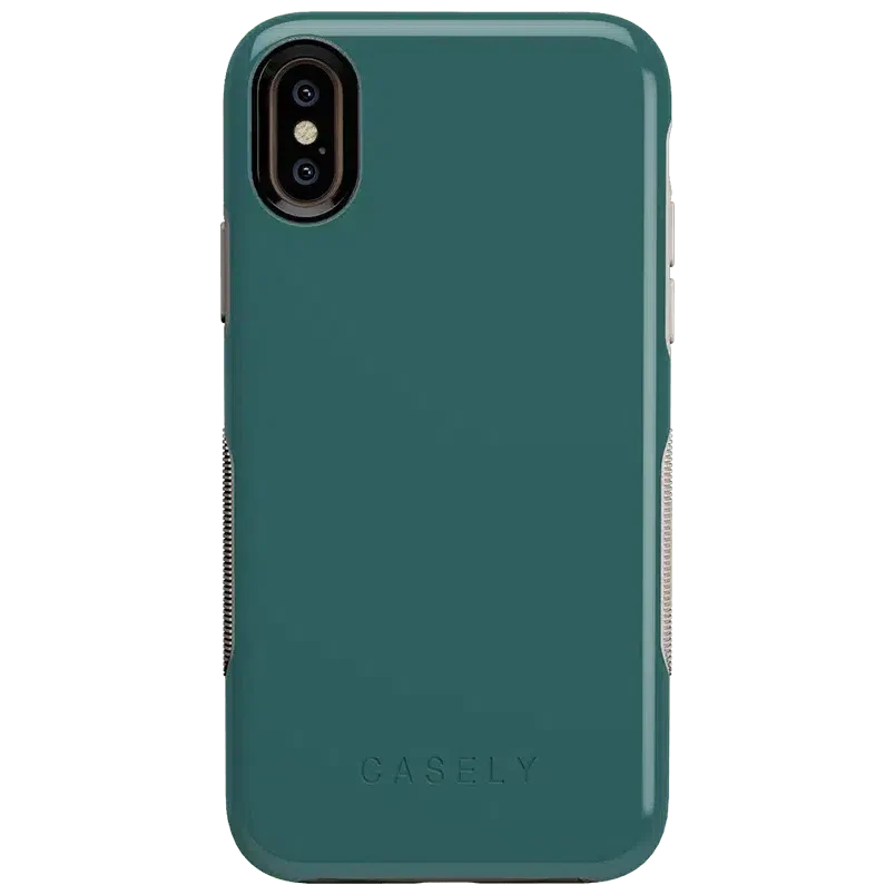 Deep Teal on Nude | Ultra-Protective Bold Case iPhone Case get.casely Bold iPhone XS Max 