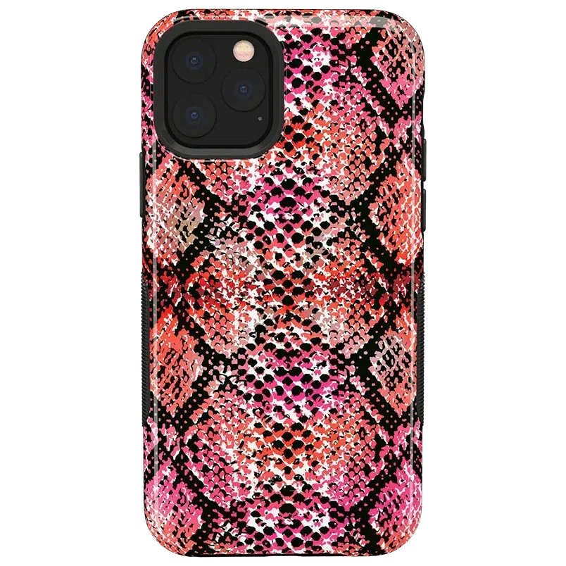Snake Along | Red Snake Skin Case iPhone Case get.casely Bold iPhone 11 Pro Max 
