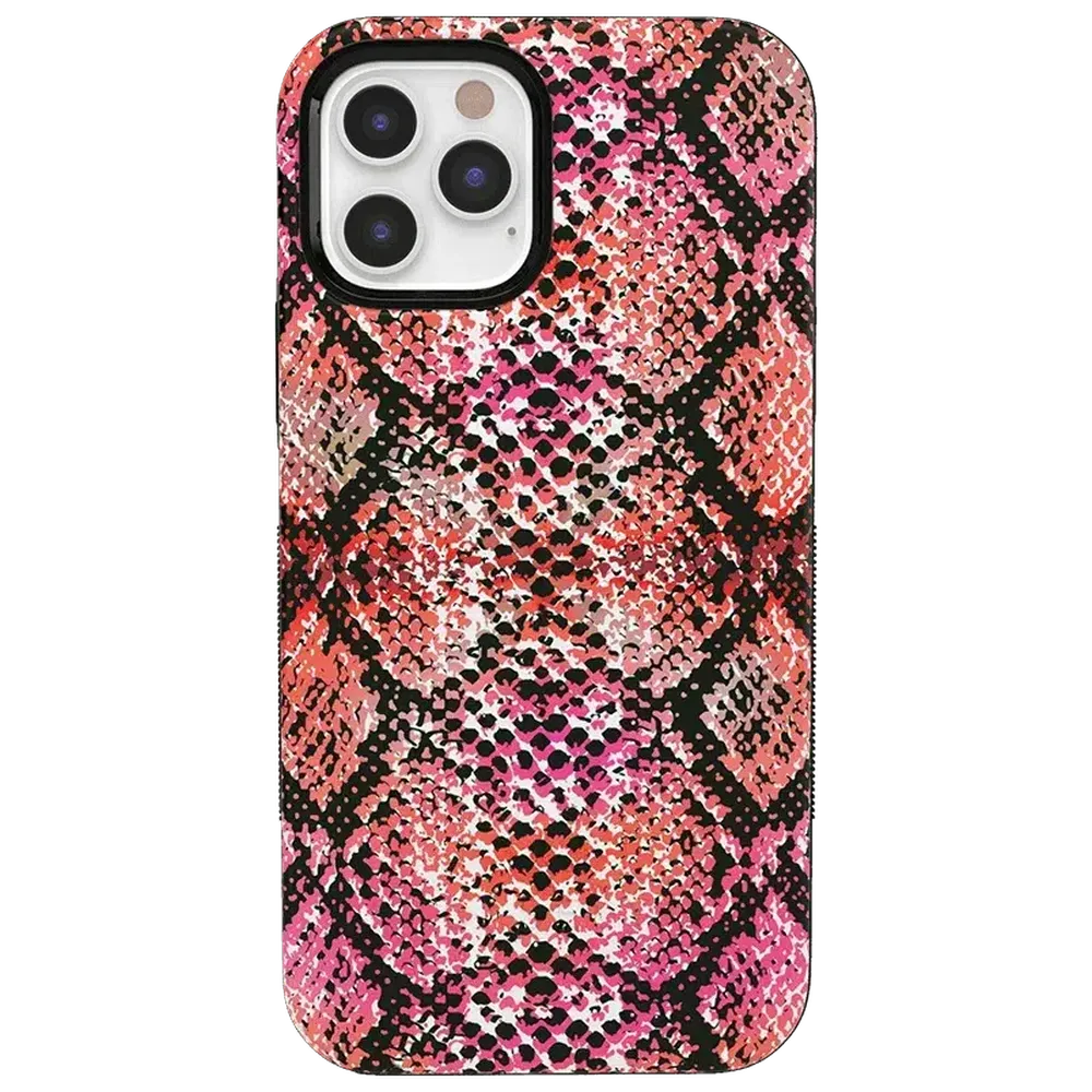 Snake Along | Red Snake Skin Case iPhone Case get.casely Bold iPhone 12 Pro 