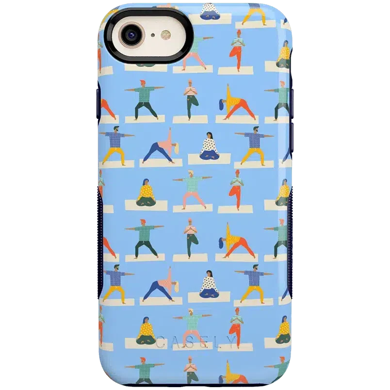 Go with the Flow | Light Blue Yoga Case iPhone Case get.casely Bold iPhone 6/7/8 