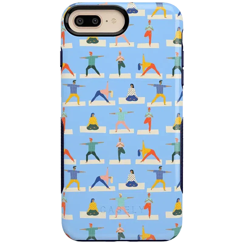 Go with the Flow | Light Blue Yoga Case iPhone Case get.casely Bold iPhone 6/7/8 Plus 