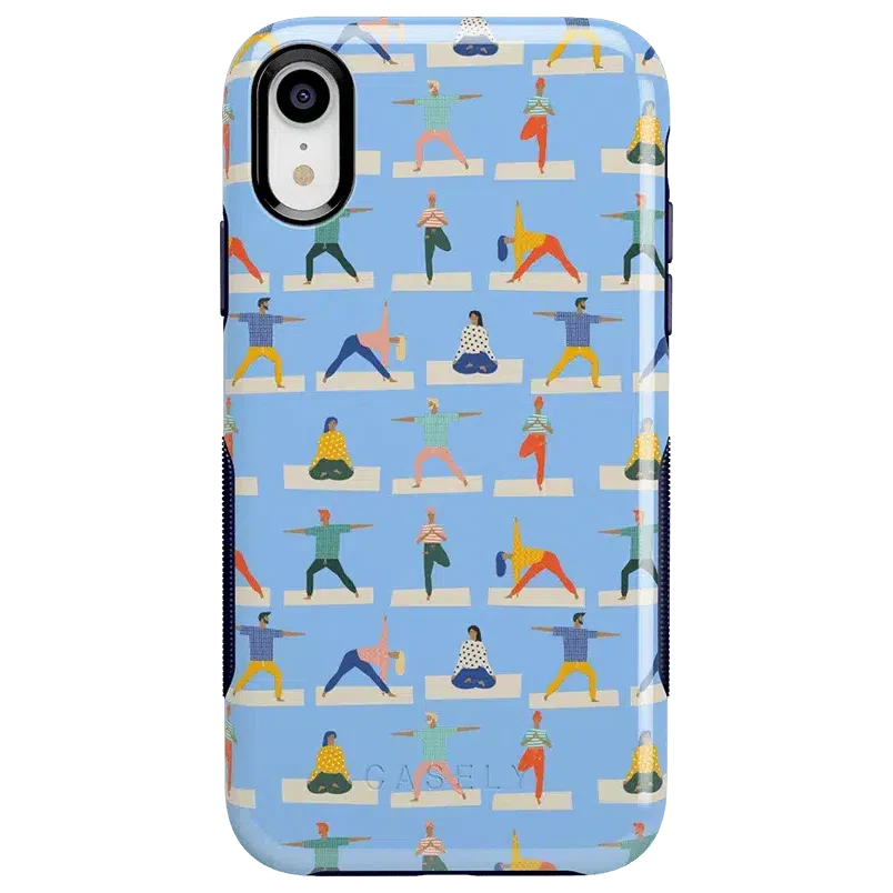 Go with the Flow | Light Blue Yoga Case