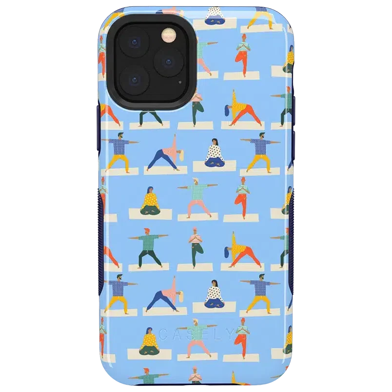 Go with the Flow | Light Blue Yoga Case iPhone Case get.casely Bold iPhone 11 Pro Max 