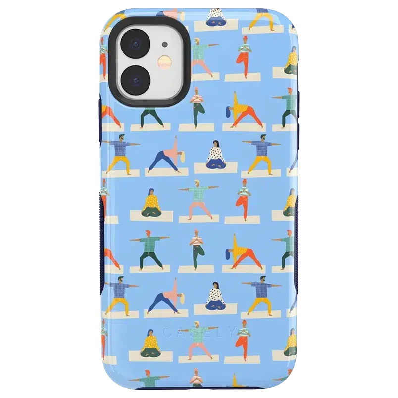Go with the Flow | Light Blue Yoga Case iPhone Case get.casely Bold iPhone 11 