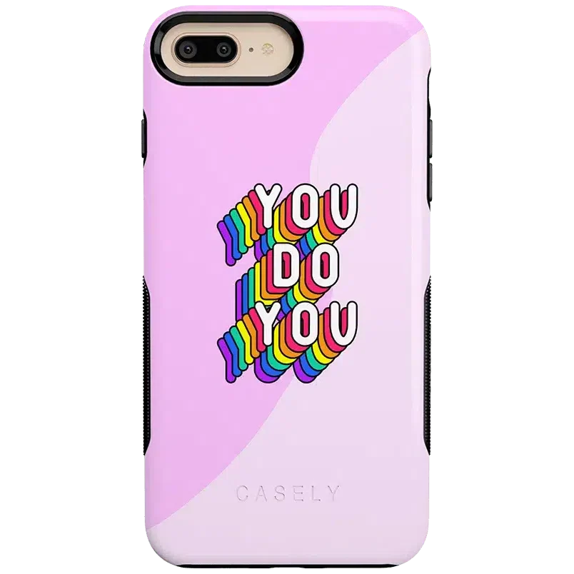 YOU DO YOU | Purple Print iPhone Case