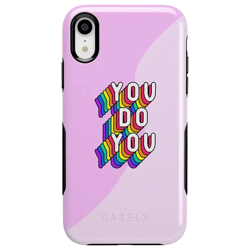 YOU DO YOU | Purple Print iPhone Case