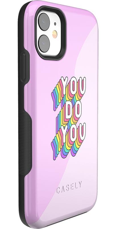 YOU DO YOU | Purple Print iPhone Case