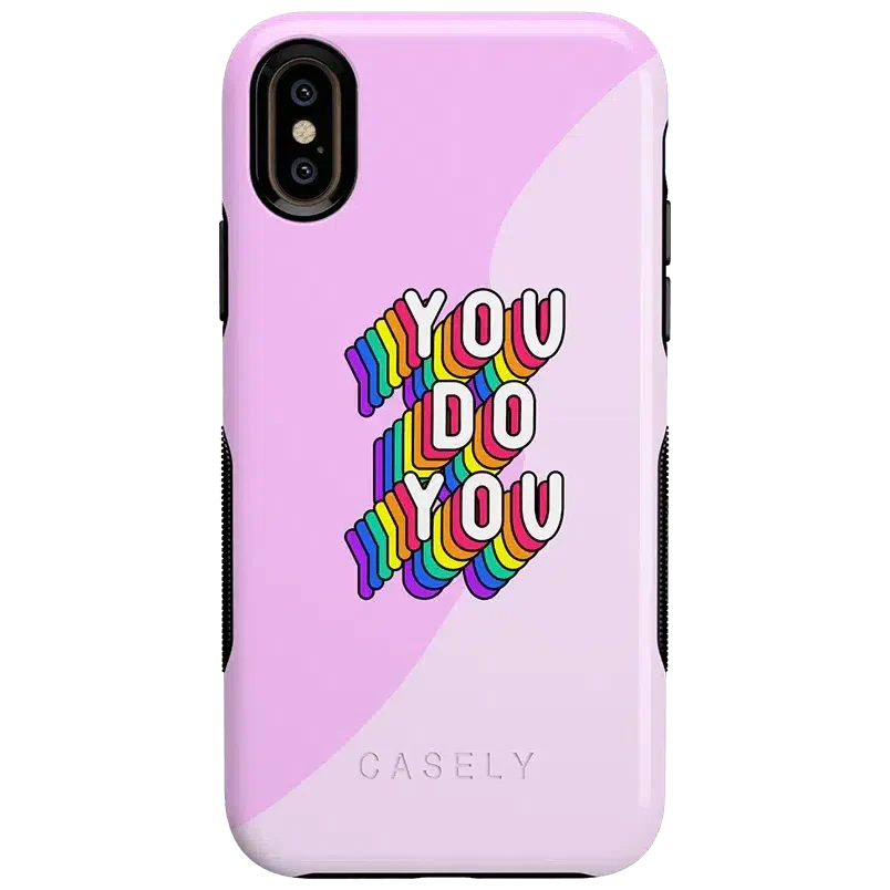 YOU DO YOU | Purple Print iPhone Case iPhone Case get.casely Bold iPhone XS Max 