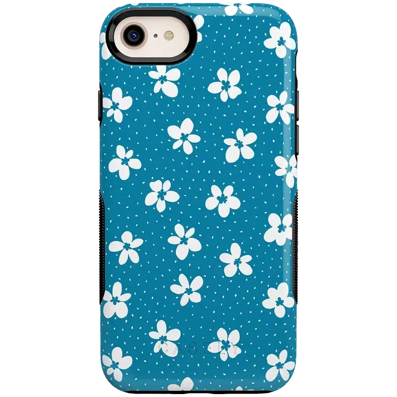 Flower My World | Ocean Blue Floral Case iPhone Case get.casely Bold iPhone 6/7/8 