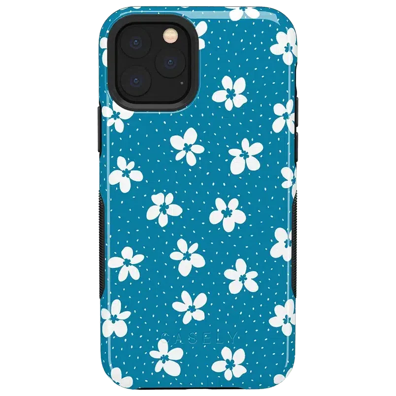 Flower My World | Ocean Blue Floral Case iPhone Case get.casely Bold iPhone 11 Pro 