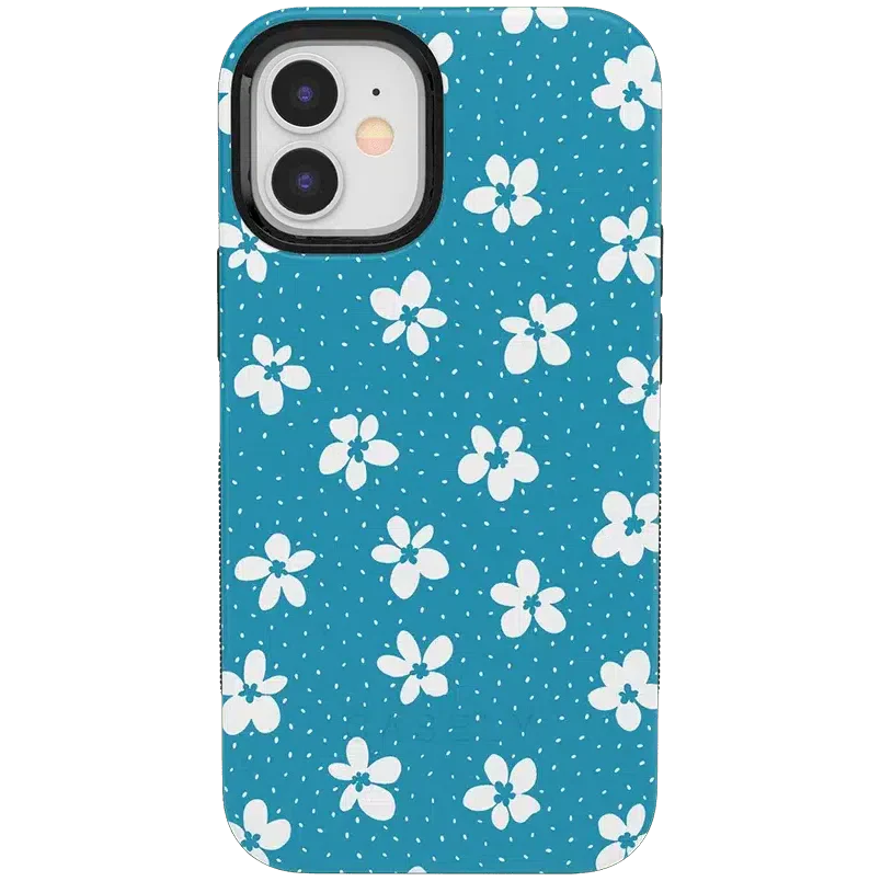 Flower My World | Ocean Blue Floral Case iPhone Case get.casely Bold iPhone 12 Mini 