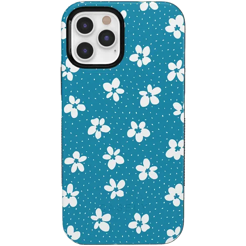 Flower My World | Ocean Blue Floral Case iPhone Case get.casely Bold iPhone 12 Pro 