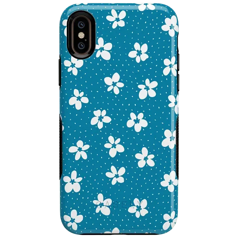Flower My World | Ocean Blue Floral Case iPhone Case get.casely Bold iPhone XS Max 