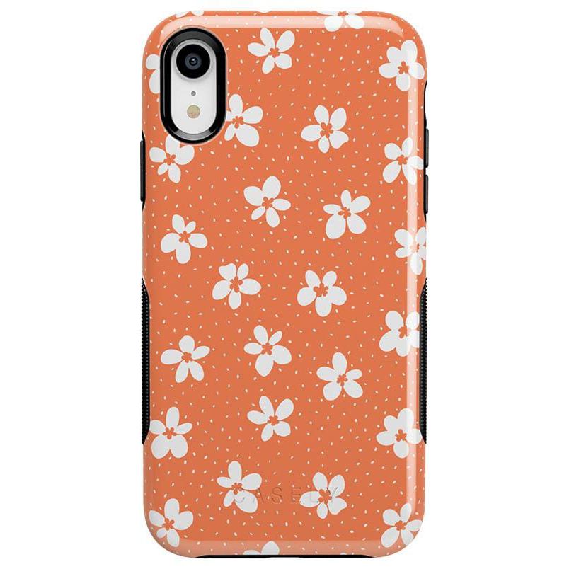 Flower My World | Burnt Orange Floral Case iPhone Case get.casely Bold iPhone XR 