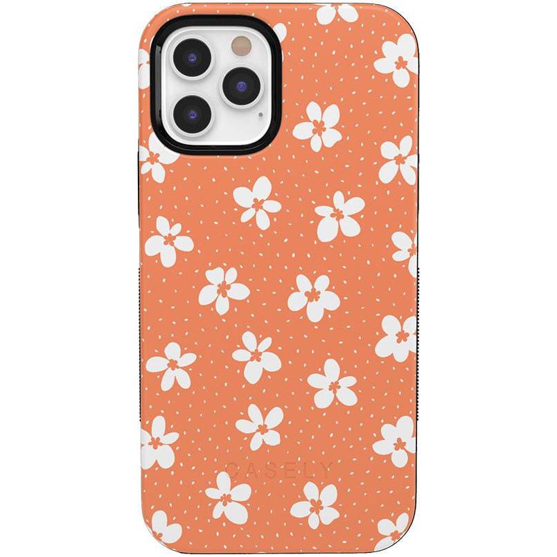 Flower My World | Burnt Orange Floral Case iPhone Case get.casely Bold iPhone 12 Pro 