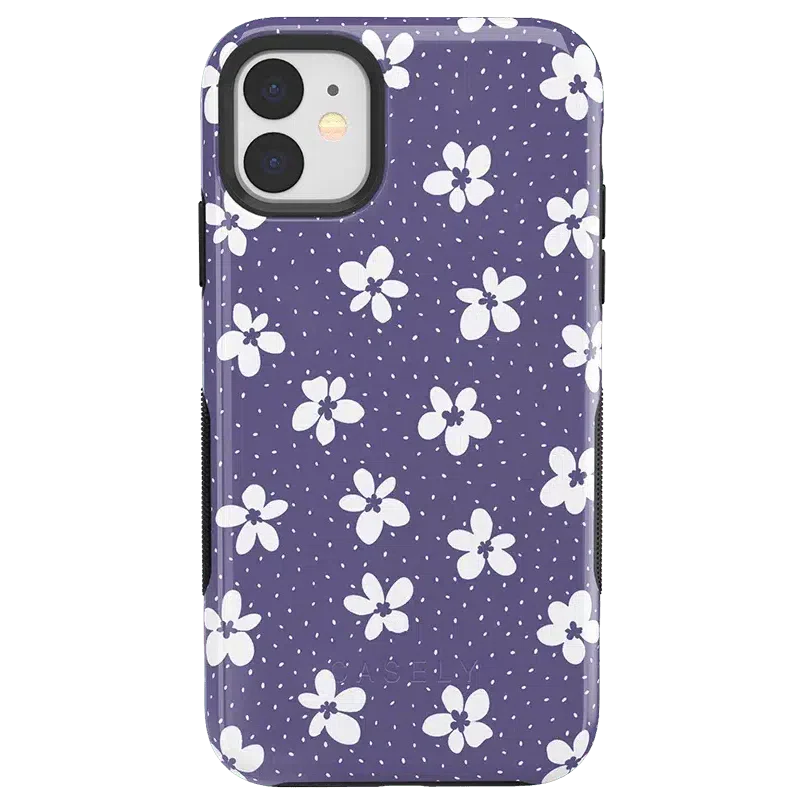 Flower My World | Purple Mauve Floral Case iPhone Case get.casely Bold iPhone 11 