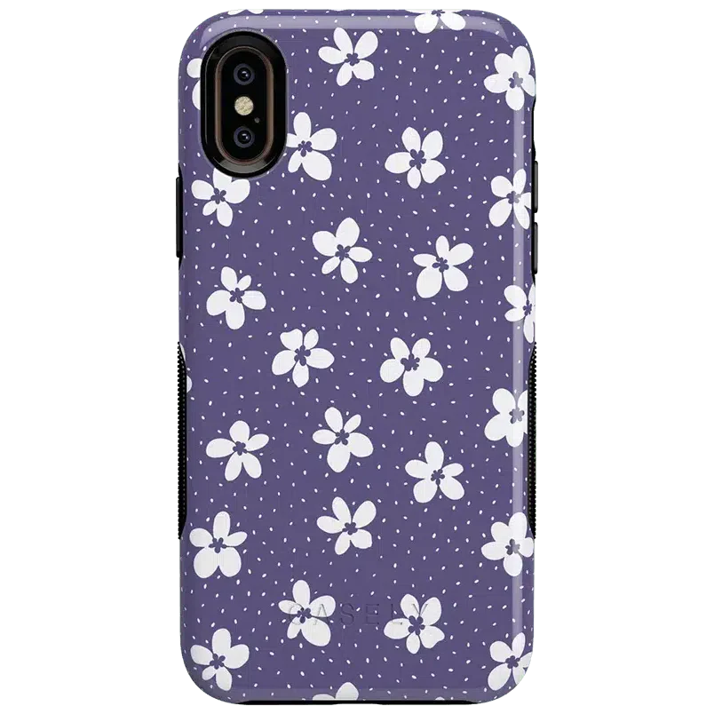 Flower My World | Purple Mauve Floral Case iPhone Case get.casely Bold iPhone XS Max 