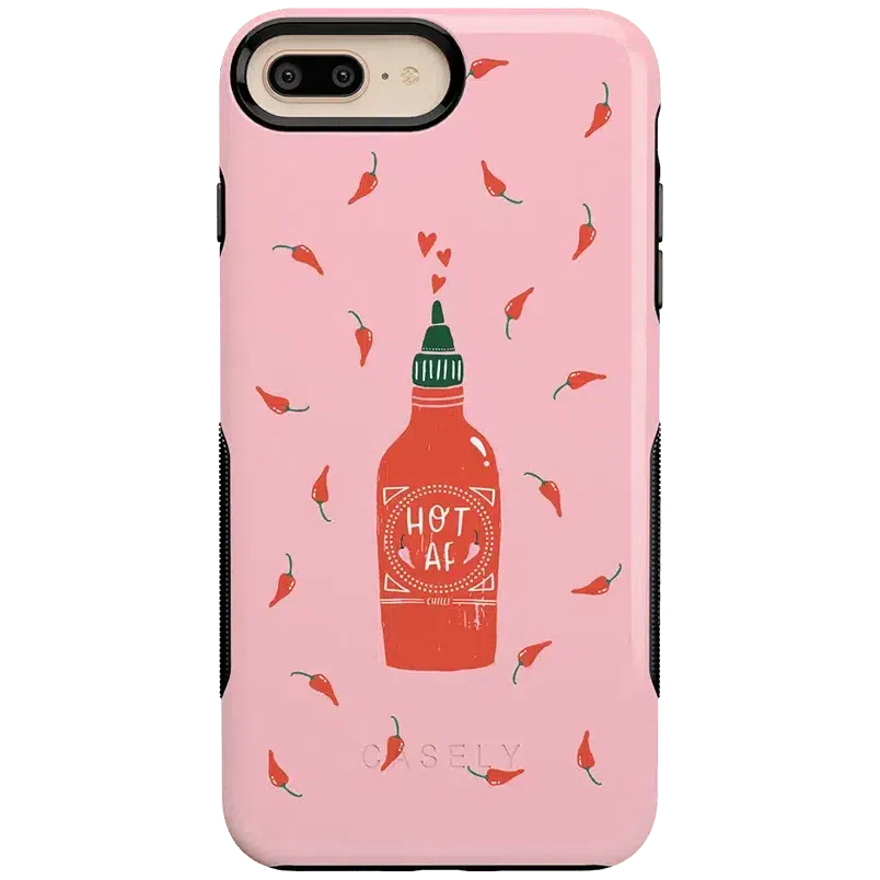 Spicy AF | Pink Chili Hot Sauce Case iPhone Case get.casely Bold iPhone 6/7/8 Plus 
