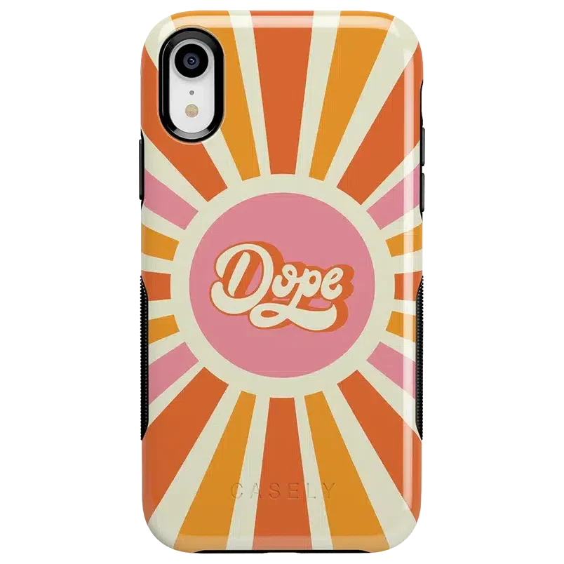 You're Dope | Retro Colorblock Case iPhone Case get.casely Bold iPhone XR 