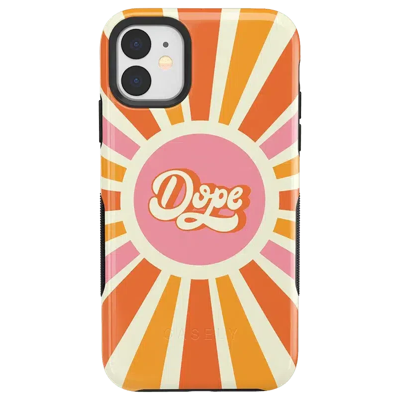 You're Dope | Retro Colorblock Case iPhone Case get.casely Bold iPhone 11 