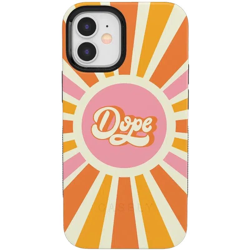 You're Dope | Retro Colorblock Case iPhone Case get.casely Bold iPhone 12 