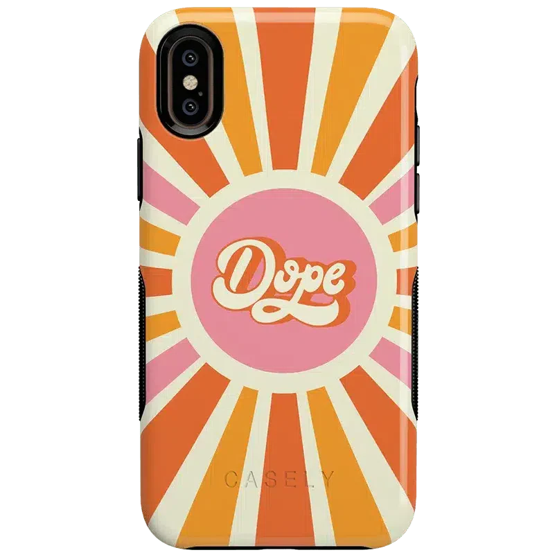 You're Dope | Retro Colorblock Case iPhone Case get.casely Bold iPhone XS Max 