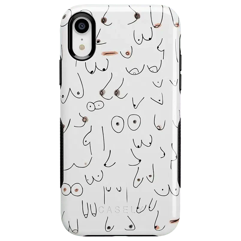 I'm With Her | Black & White Boobs Case