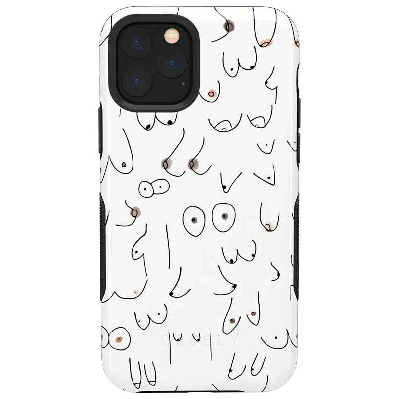I'm With Her | Black & White Boobs Case iPhone Case get.casely Bold iPhone 11 Pro Max 