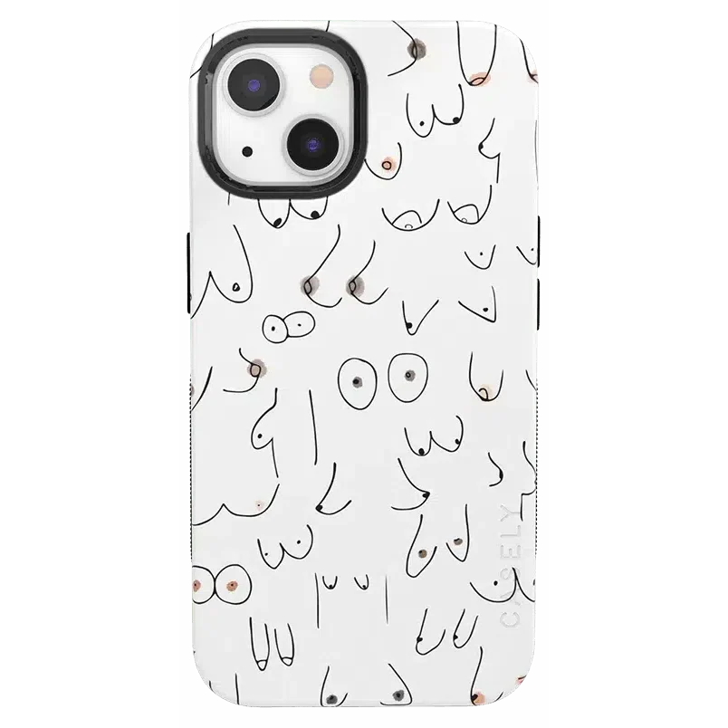 I'm With Her | Black & White Boobs Case iPhone Case get.casely Bold + MagSafe® iPhone 13 