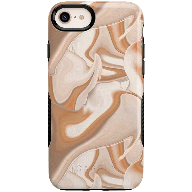 Caramel Delight | Marble Swirl Case iPhone Case get.casely Bold iPhone SE (2020 & 2022) 
