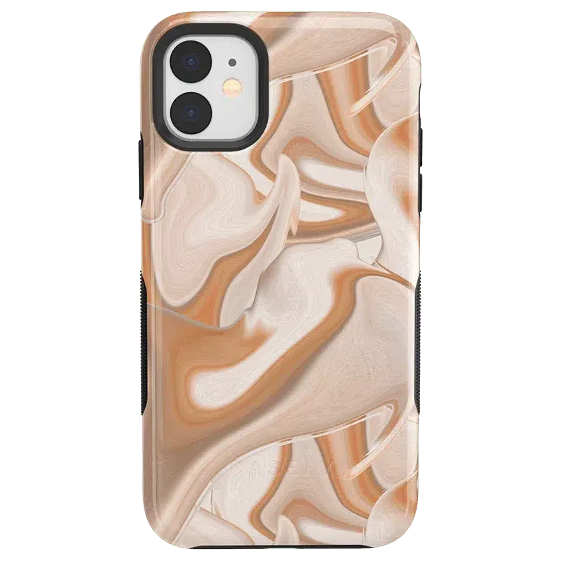 Caramel Delight | Marble Swirl Case iPhone Case get.casely Bold iPhone 11 