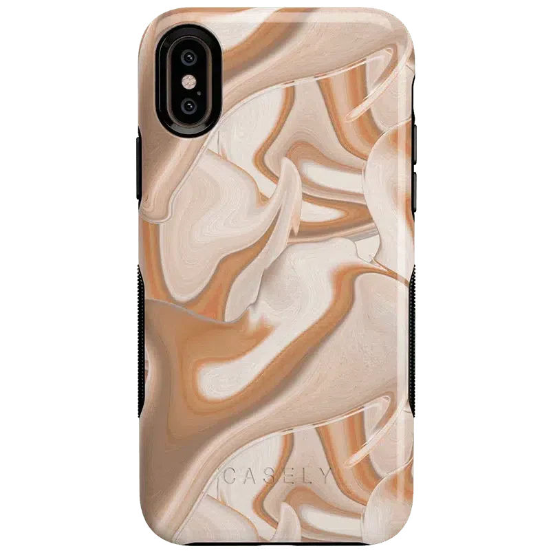 Caramel Delight | Marble Swirl Case iPhone Case get.casely Bold iPhone XS Max 