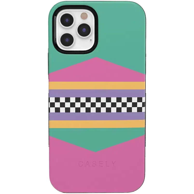 Rad Dad | 80's Colorblock Case iPhone Case get.casely Bold + MagSafe® iPhone 12 Pro Max 