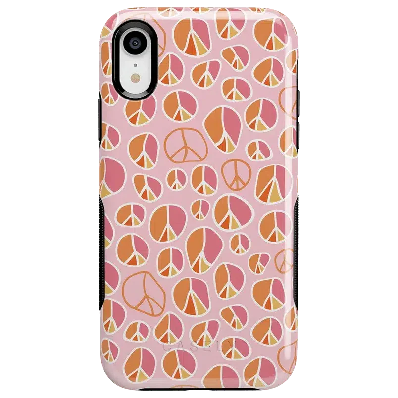 Peace Out | Groovy Peace Sign Case iPhone Case get.casely Bold iPhone XR 