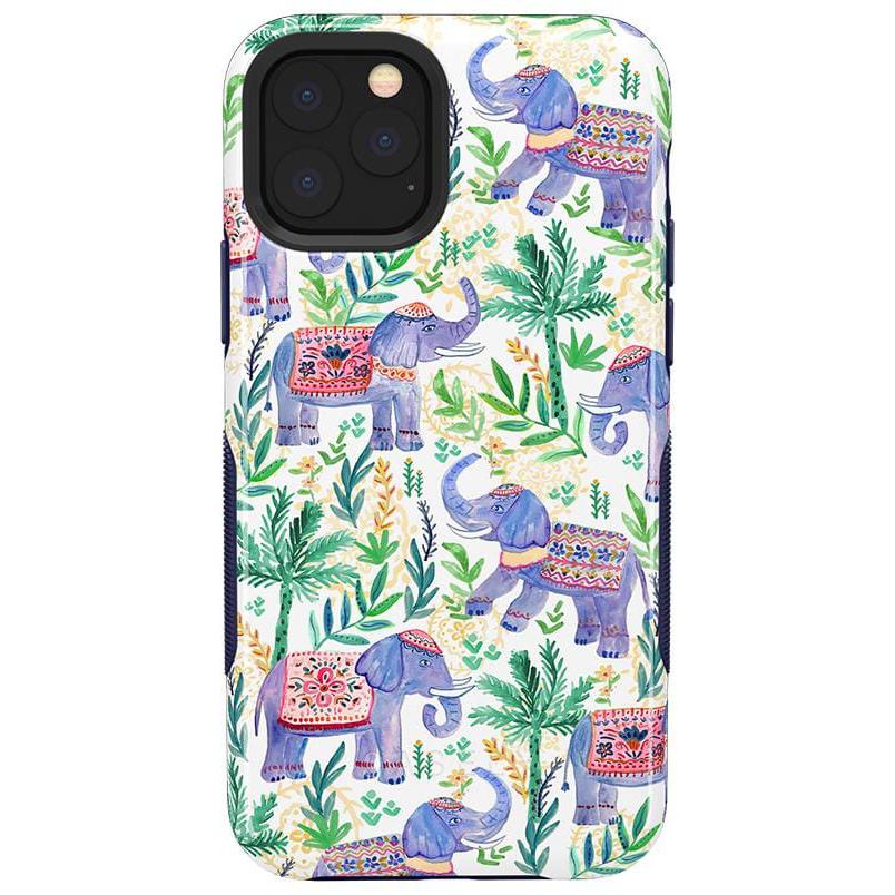 Pastel Gardens | Watercolor Elephant Floral Case iPhone Case get.casely Bold iPhone 11 Pro Max 