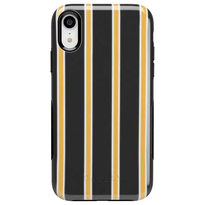 Fine Lines | Mustard Yellow Pinstripe iPhone Case iPhone Case get.casely Bold iPhone XR 