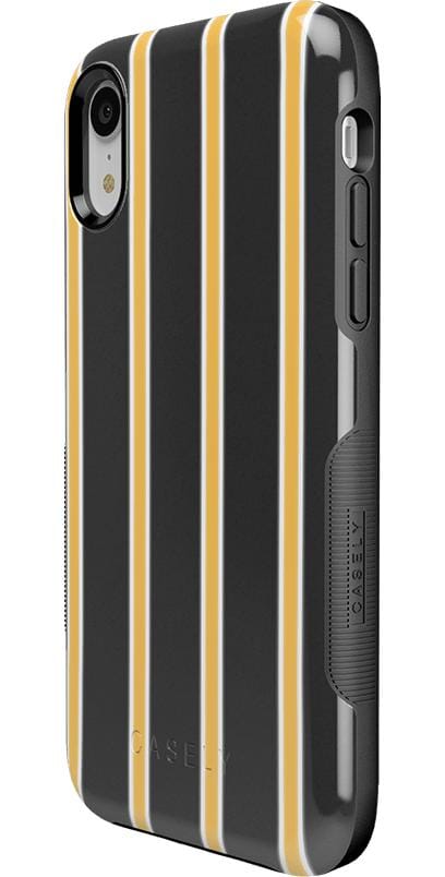 Fine Lines | Mustard Yellow Pinstripe iPhone Case