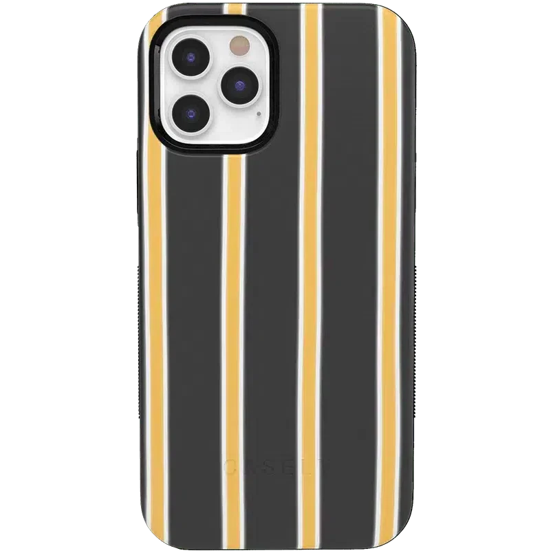Fine Lines | Mustard Yellow Pinstripe iPhone Case iPhone Case get.casely Bold iPhone 12 Pro Max 