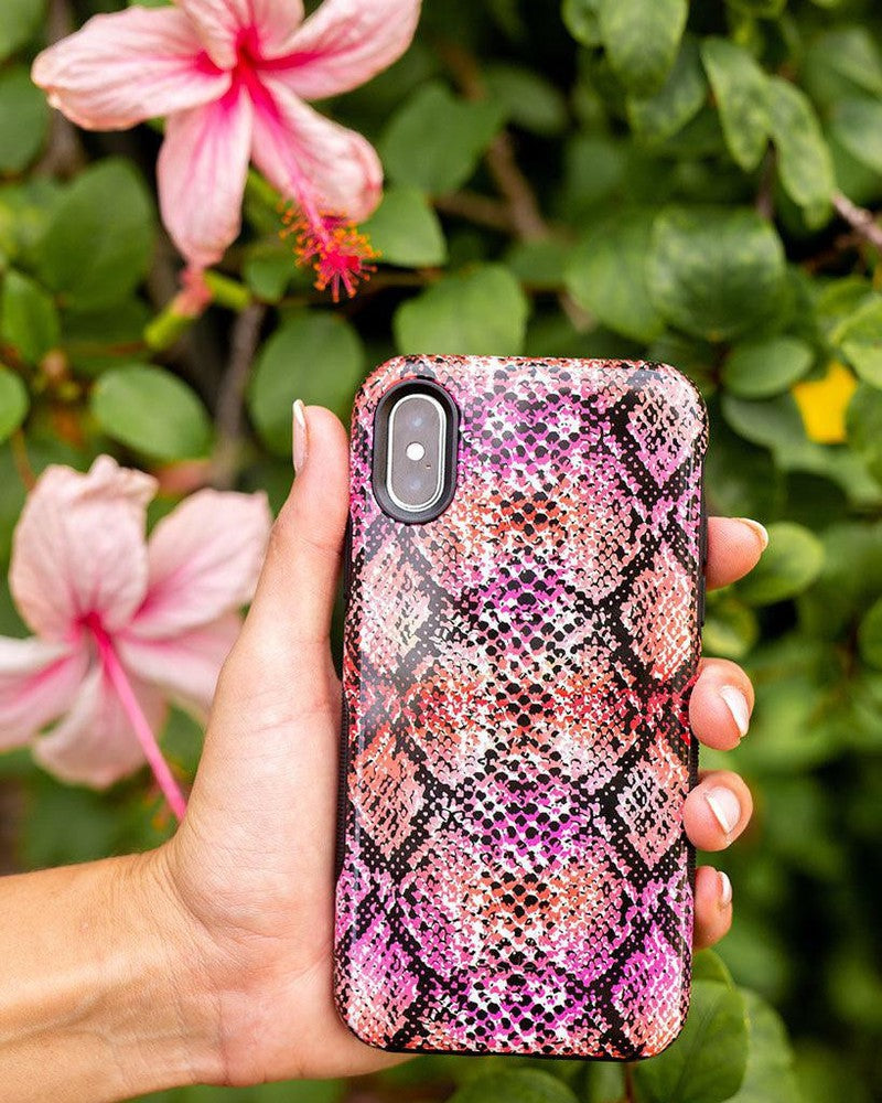Snake Along | Red Snake Skin Case