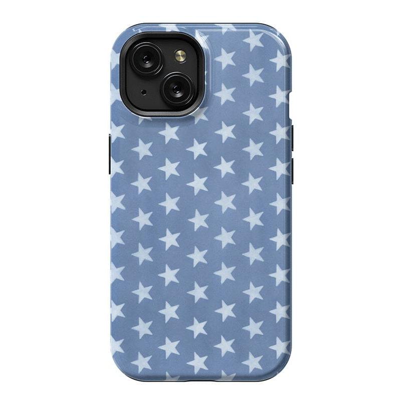 Coastal Blues | Denim Stars Case Phone Case Casetry Essential + MagSafe® iPhone 15