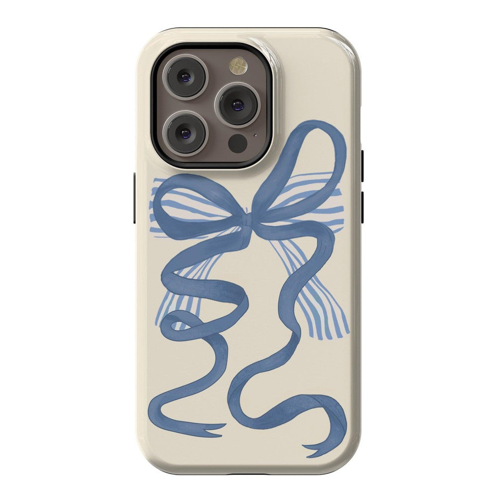 Heartstrings | Blue Bow Case Phone Case Casetry Essential + MagSafe® iPhone 14 Pro