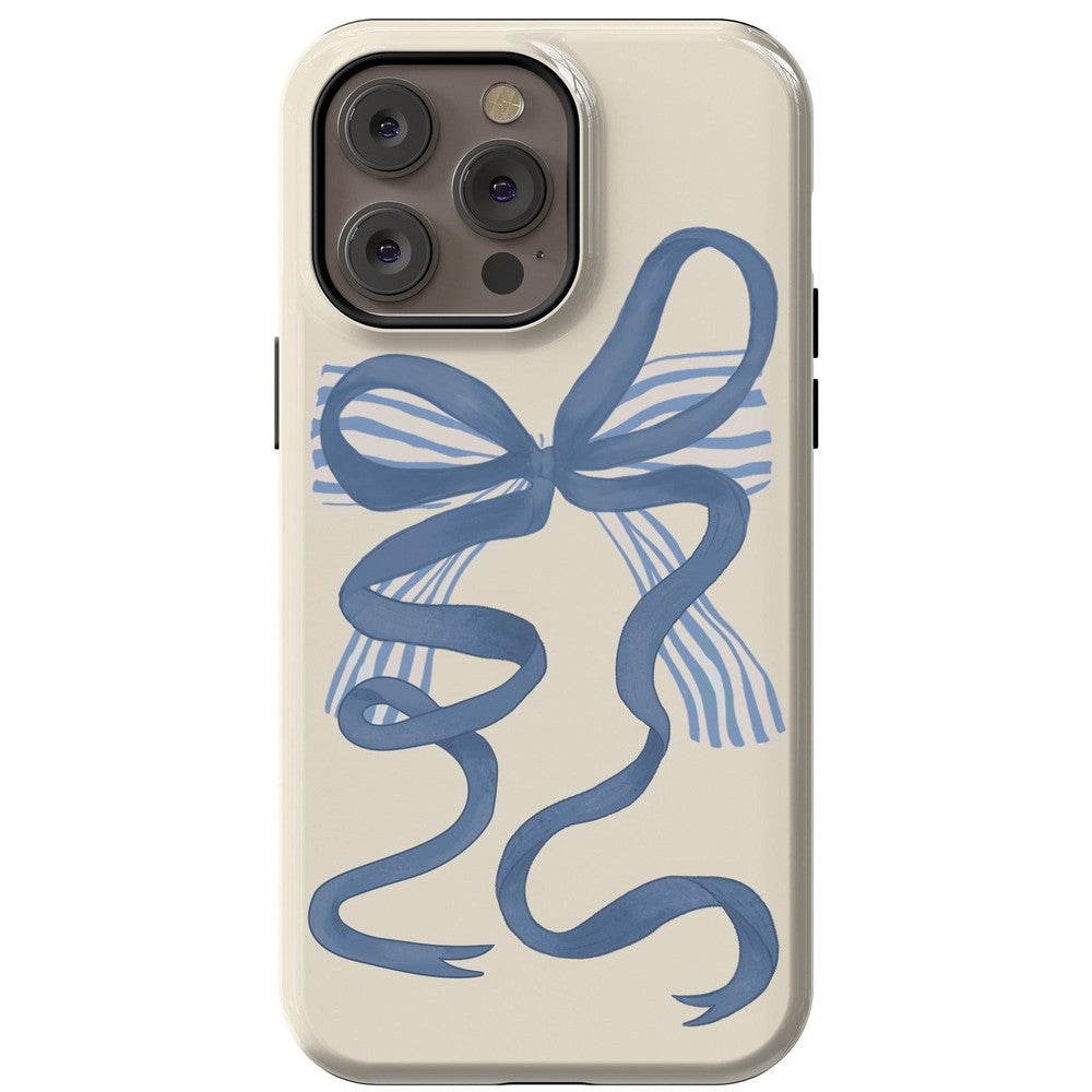 Heartstrings | Blue Bow Case Phone Case Casetry Essential + MagSafe® iPhone 14 Pro Max